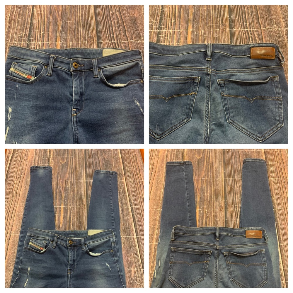 Diesel Skinzee super slim skinny jeans size 27
Inseam 31”
Stretch